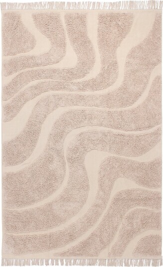 Ryetepper Bonnie Natural Cotton Shaggy beige Størrelse: 160 x 230 cm