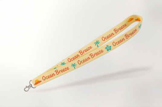 Keyhanger polyester heldekkende trykk ru