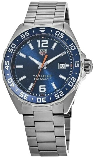 TAG Heuer Herreklokke WAZ1010.BA0842 Formula 1 Blå/Stål Ø43 mm TAG Heuer Herreklokke WAZ1010.BA0842 Formula 1 Blå/Stål Ø43 mm
