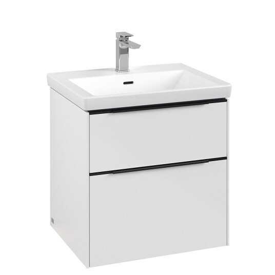 Villeroy & Boch Subway 3.0 Servantskap m/2 skuffer 572x576x478 mm Hvit Høyglans
