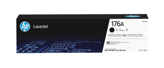 Hp 176A - Svart - Original - Boks - Trommelsett - For P/N: 9S187a#Abh, 9S187a#Abn, 9S187a#Akh, Aj7j3a#B19, Aq1e3a#Abg, Aq1e3a#Abh, Aq1e3a#Baz