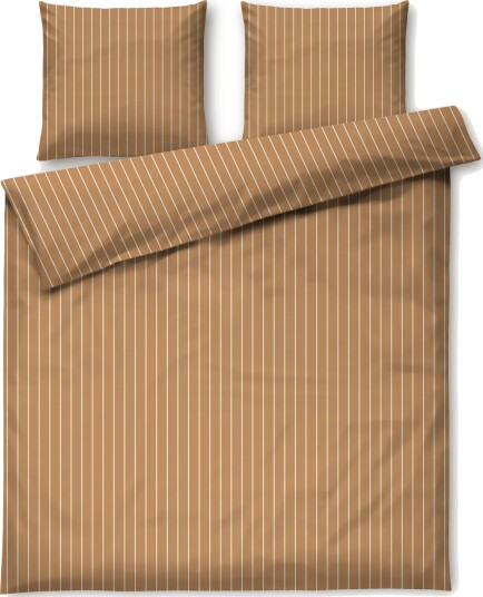 Juna Soft sengesett 200x220 cm karamell/offwhite Juna Soft sengesett 200x220 cm karamell/offwhite
