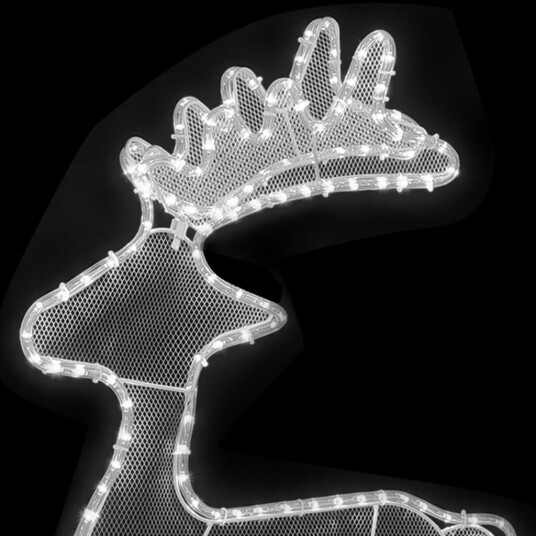 vidaXL Reinsdyr julepynt med netting 306 LED 60x24x89 cm vidaXL Reinsdyr julepynt med netting 306 LED 60x24x89 cm