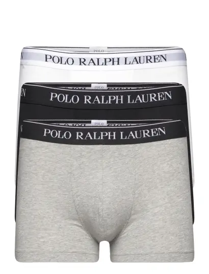 Polo Ralph Lauren Stretch Cotton Trunk 3-Pack - Grey - M