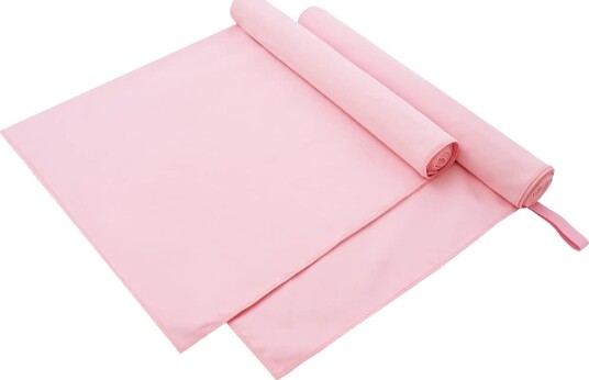 vidaXL Sportshåndklær 2 stk. Rosa 180 x 90 cm
