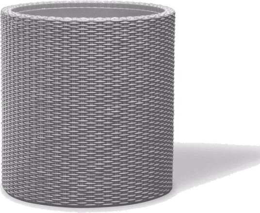 Keter Medium Sylinder Planter Sølv Keter Medium Sylinder Planter Sølv