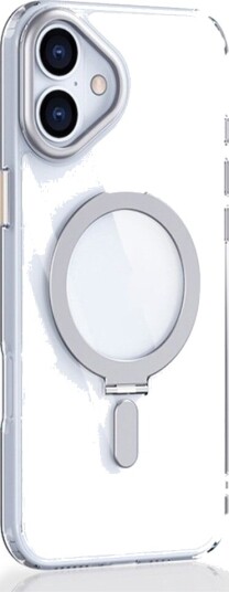 Trolsk Mobildeksel med MagSafe og Stativ (iPhone 16) Sølv