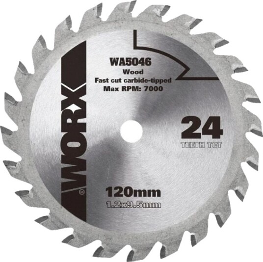 Worx WA5046 Sirkelsagblad - 120mm, 24 tenner Worx WA5046 Sirkelsagblad - 120mm, 24 tenner