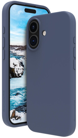 Dbramante1928 Monaco Silikondeksel MagSafe for iPhone 16 Plus i Pacific Blue