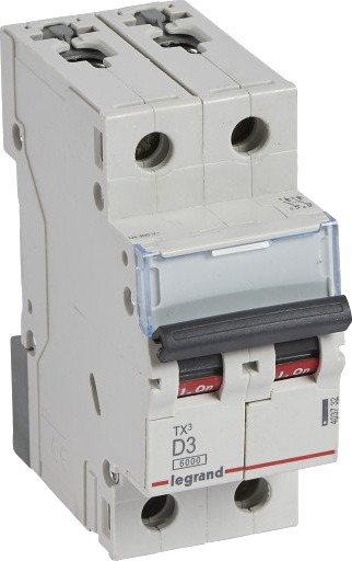 Legrand 5 stk TX³ MCB automatsikring D10 3P 3M 6kA