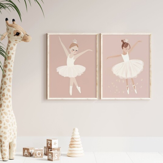 Plakat Ballerina Drømmer / Sett av 2
