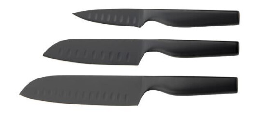 Dorre Sukai knivsett 3 stk svart Dorre Sukai knivsett 3 stk svart
