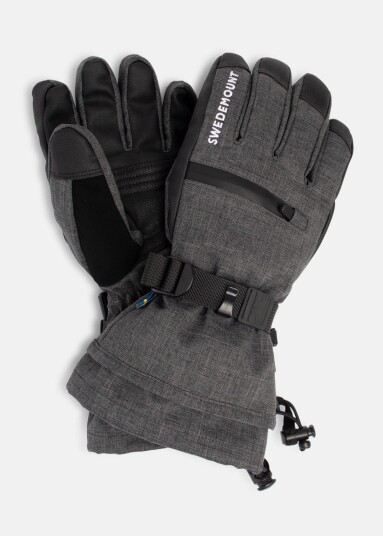 Cervinia Ski Glove W, Charcoal Melange, L,  Skihansker