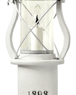 Bordlampe antikk lykt av tre