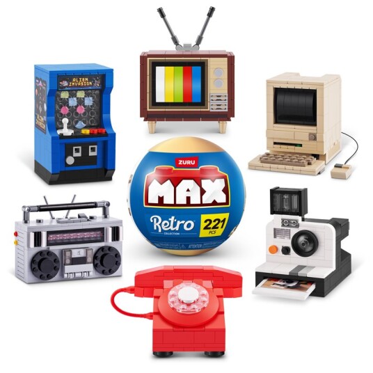 MAX Premium Byggeklosskolleksjon Retro