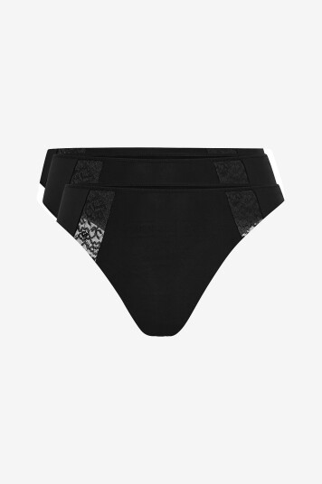 Zizzi   Stringtruser lBritney 3 pack Thong   Svart