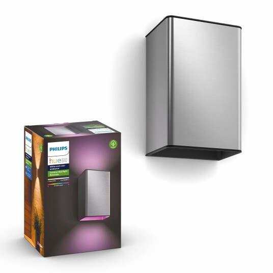 Philips Hue WCA Resonate Vegglampe 2x8W Rustfritt stål - 60251 1615197 1615200 Philips Hue WCA Resonate Vegglampe 2x8W Rustfritt stål - 60251 1615197 1615200