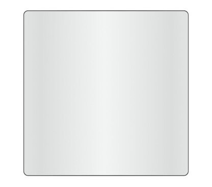 Speil Loevschall Refine Square, 80x80 cm, sort
