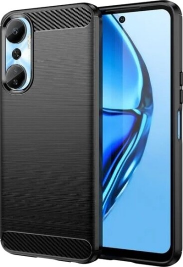 Hurtel Carbon Case Case for Infinix Hot 20 Flexible Silicone Carbon Cover Black