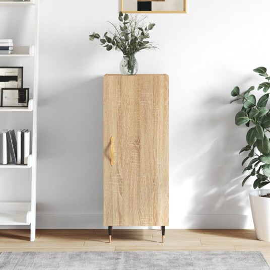 vidaXL Skjenk sonoma eik 34,5x34x90 cm konstruert tre vidaXL Skjenk sonoma eik 34,5x34x90 cm konstruert tre