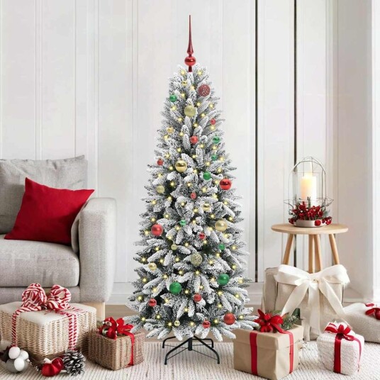  Kunstig juletre Hvit 63 x 63 x 150 cm PVC plast stål og PE