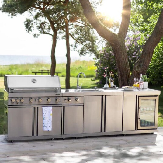 Frittstående Utekjøkken Myoutdoorkitchen Stainless Collection Florida Frittstående Utekjøkken Myoutdoorkitchen Stainless Collection Florida