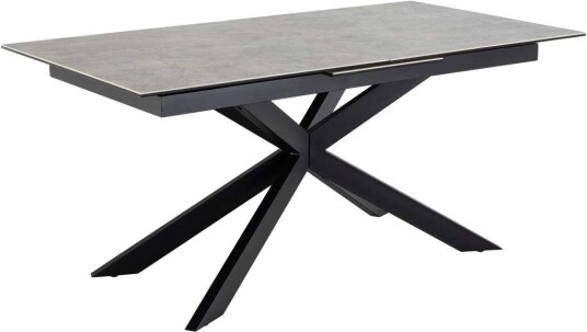 Irwine spisebord 90x168/210cm inkl. 1 tilleggsplate grå.