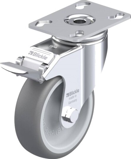 Blickle 395798 Lkpa-Tpa 101G-Fi Styrehjul Med Brems Hjuldiameter 100 Mm Bæreevne (Maks.) 110 Kg 1 Stk