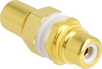 Delock Audioadapter Rca Hunn Til Rca Hunn Hvit Ring Gull