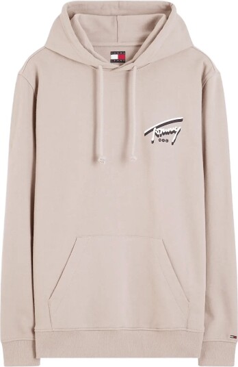 Tommy Jeans Tjm Reg Nyc Signature Hoodie Ext Beige L