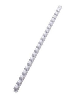 Plastspiral GBC CombBind 10 mm hvit, 100 stk.