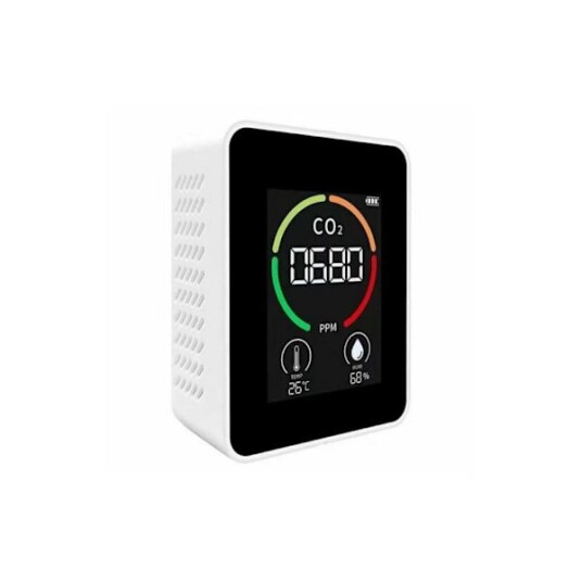 Intelligent Luftkvalitetsmåler med NDIR deteksjonskjerne CO2 måler for kontinuerlig innendørs overvåking Termohygrometer med sanntidsdata og  XS