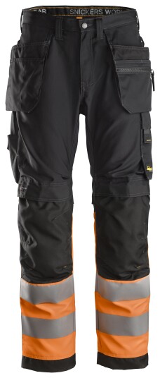 Snickers Workwear 6233 AllroundWork Arbeidsbukse varsel, oransje/svart Varsel, Oransje/Svart, Klær