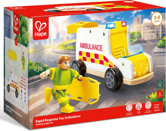 Hape Ambulance With Sound Multi/patterned One Size