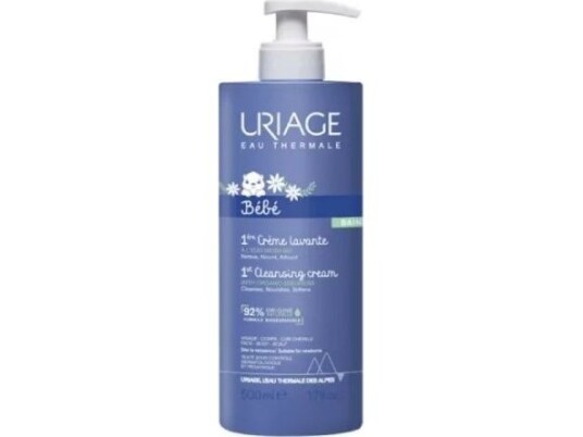 Uriage Bébé 1St Cleansing Cream With Organic Edelweiss 500 Ml Uriage Bébé 1St Cleansing Cream With Organic Edelweiss 500 Ml