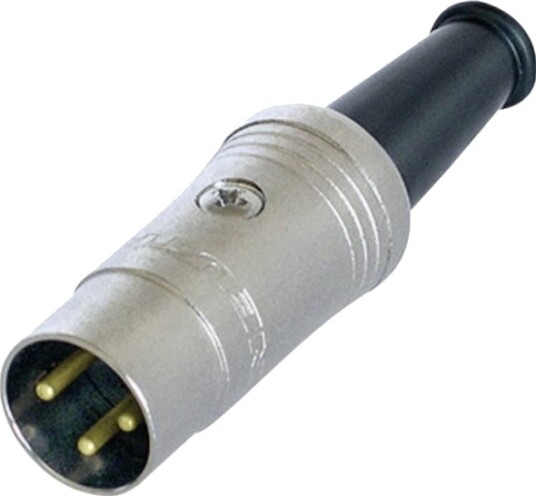 Rean Av Nys321g Din Rundkontakt 3-Polet Sort 1 Stk