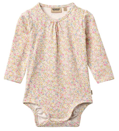 Wheat Body I/e Liv Blush Flower Eng Wheat 1½ år 86 Langermet Body Flerfarget Wheat Body I/e Liv Blush Flower Eng Wheat 1½ år 86 Langermet Body Flerfarget