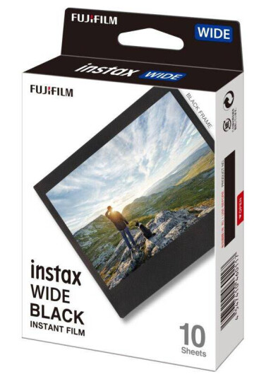 INSTAX Wide film. 10 stykker. Sort ramme INSTAX Wide film. 10 stykker. Sort ramme