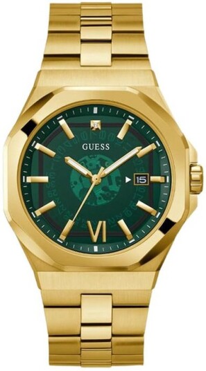 Guess Herreklokke GW0573G2 Emperor Grønn/Gulltonet stål Ø42 mm