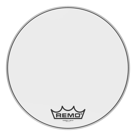 Remo Pm-2020-Mp- Powermax 2 Ultra Hvit Crimplock Bass Drumhead20"