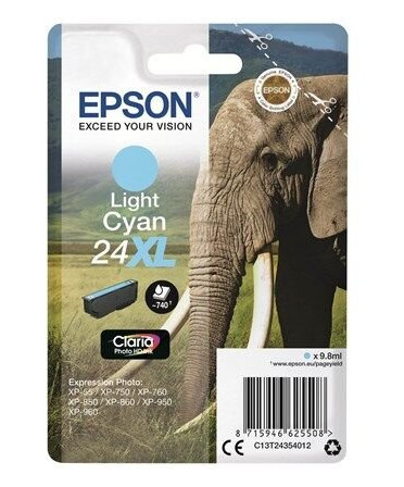 Epson 24XL / Light Cyan Ink - Blekkpatron Blå