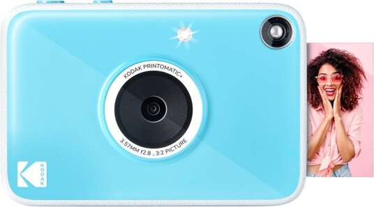 Kodak Printomatic+ 10 MP Instantkamera med ZINK Fotoprinter – Blå