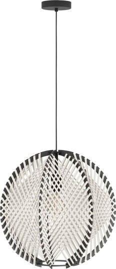 EGLO Pendellampe Waverton White / Black 480 mm Svart Takpendler