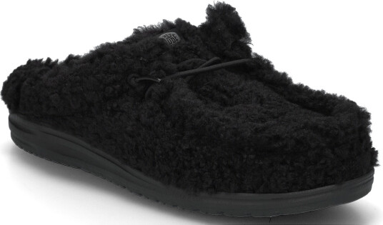 Hey Dude Wally Slipper Black 44