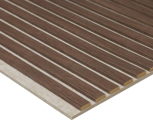 Akustikkpanel Lundbergs Harmoni Beige Filt 2590x615x20 mm Kastanje