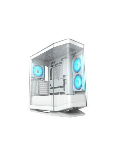 Cougar FV270 ARGB Mid Tower Kabinett Hvit med Herdet Glass Cougar FV270 ARGB Mid Tower Kabinett Hvit med Herdet Glass
