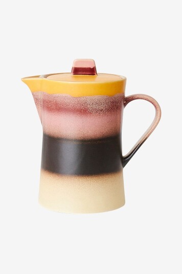 HKliving   70 tallskeramikk: tekanne Sunset   Flerfarget