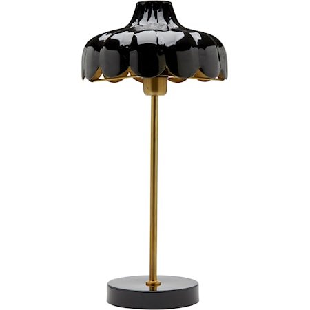 Wells Bordlampe svart/gull 50 cm