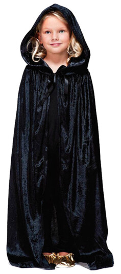 Buttericks Leco AB Barnecape Med Hette Sort - One size