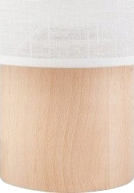 Bordlampe Lamkur Ari Table 45733 Boho Tre Skjerm 1X60w E27 Hvit/Tre